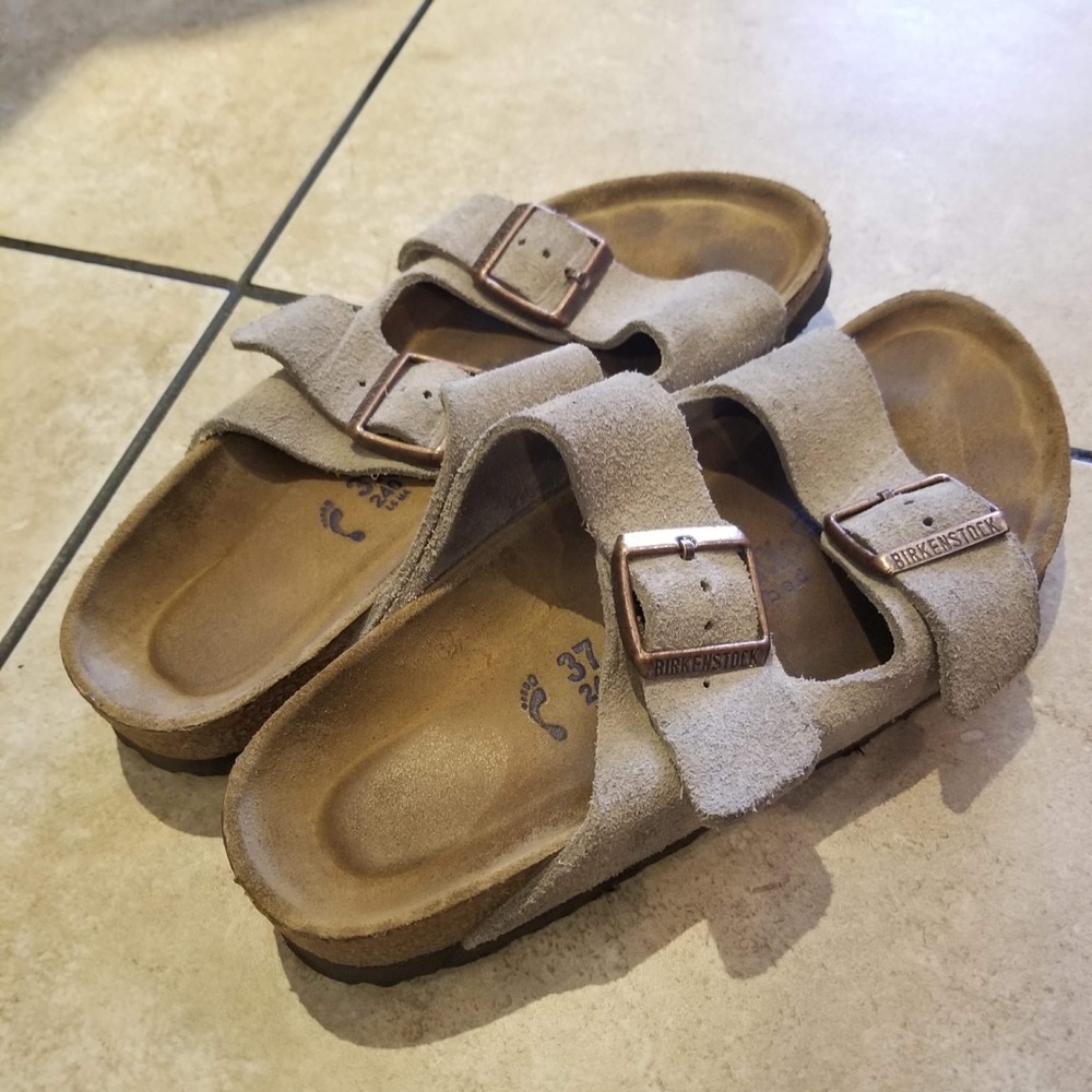 Birkenstock Arizona soft footbed suede sandals
